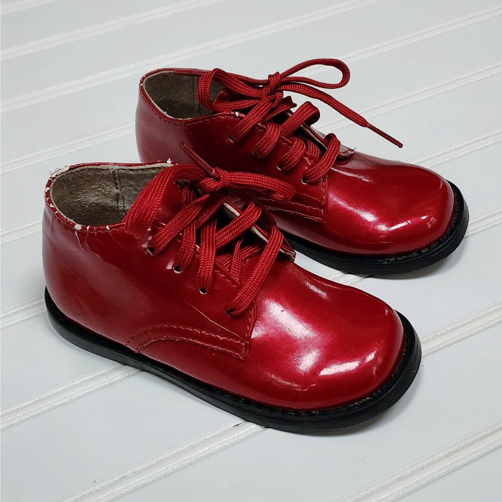 Footmates Tina Red Patent Shoes